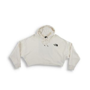 The North Face NF0A7UYF7X7 Crop Hoodie Women's XL Gardenia White Pullover CLO540